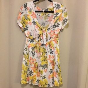 Free people tie front floral dress